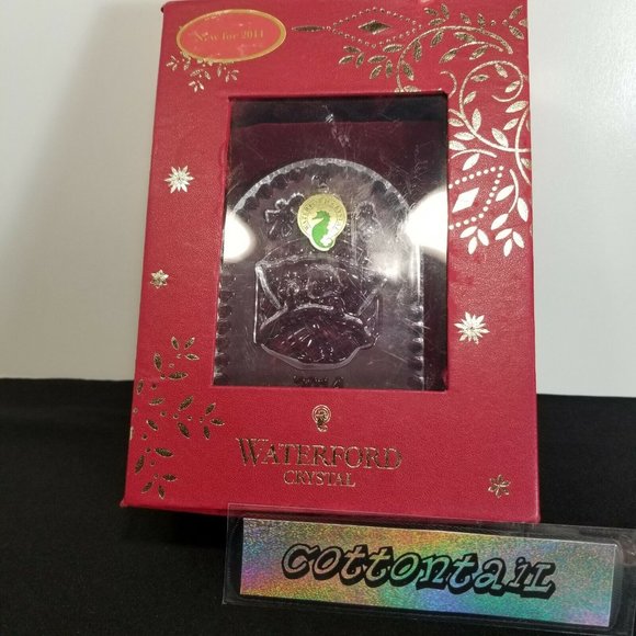 2014 Waterford Twas The Night Before Christmas Ornament w/Enhancer - Picture 1 of 4